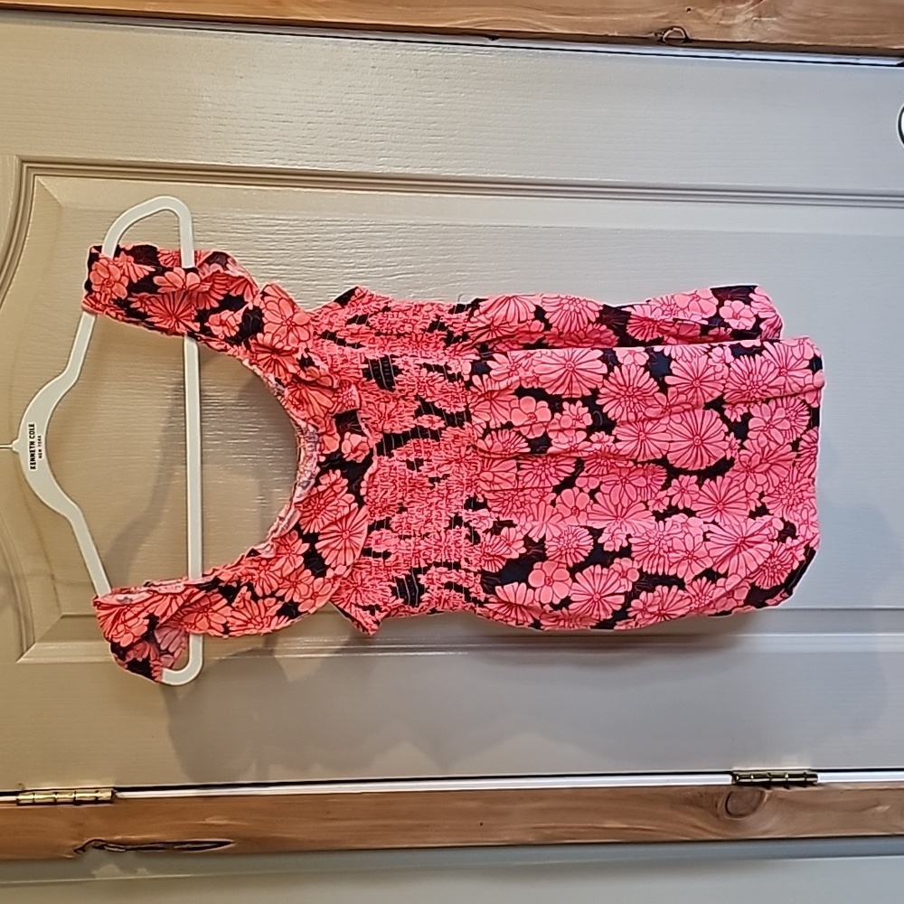 Isabel Pink Floral Medium Tank Top Blouse